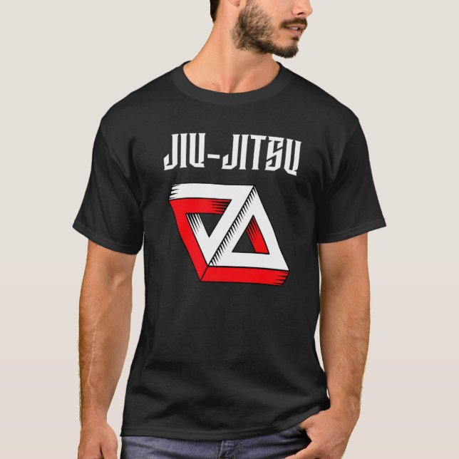 Jiu Jitsu Double Gracie Triangle  Bjj  Mma  Muay T T-Shirt (Front)