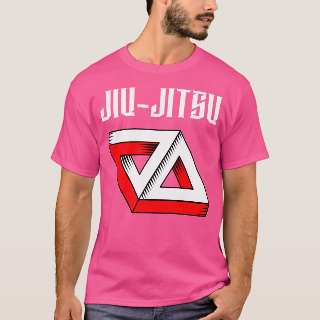 Jiu-Jitsu Double Gracie Triangle Bjj Mma Muay Thai T-Shirt (Front)