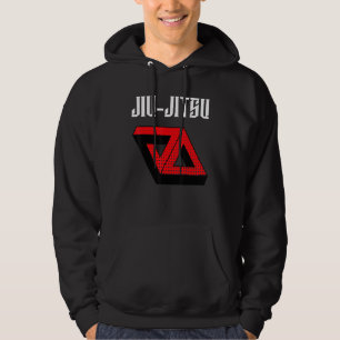 Jiu Jitsu Double Gracie Triangle Dotted Mma Bjj Hoodie