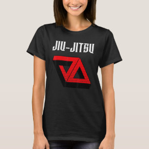 Jiu Jitsu Double Gracie Triangle Dotted Mma Bjj T-Shirt