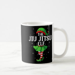 Jiu Jitsu Elf Christmas Girls Women Elf Squad Xmas Coffee Mug