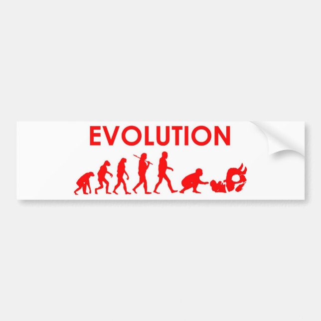 Jiu Jitsu Evolution Bumper Sticker (Front)