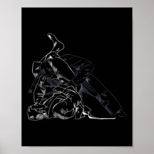 Jiu-jitsu Fight Karate Sport Sport Fighting Jitsu Poster