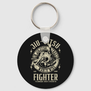 JIU Jitsu Fighter Funny BJJ T Brazilian Jiu Jitsu Key Ring