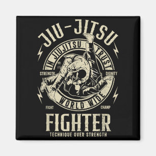 JIU Jitsu Fighter Funny BJJ T Brazilian Jiu Jitsu Magnet