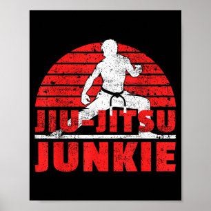 Jiu-Jitsu Fighter Jujutsu Ju-Jitsu BJJ Brazilian Poster