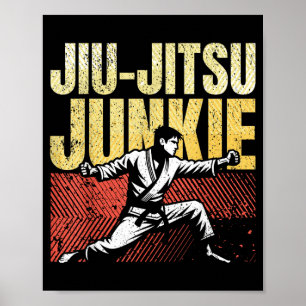 Jiu-Jitsu Fighter Jujutsu Ju-Jitsu BJJ Brazilian Poster