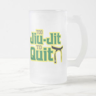 Jiu-Jitsu Frosted Glass Beer Mug