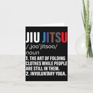 Jiu Jitsu Funny Definition BJJ or MMA Card