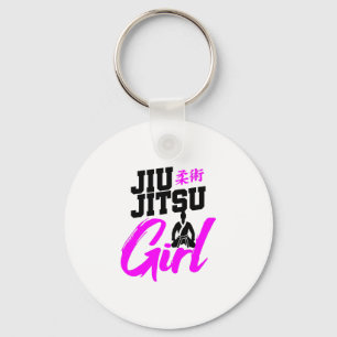 Jiu Jitsu Girl Brazilian Martial Arts Women Gift Key Ring