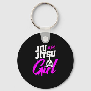 Jiu Jitsu Girl Brazilian Martial Arts Women Gift Key Ring