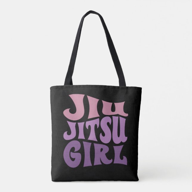 Jiu Jitsu Girl Martial Arts Funny Gift Tote Bag (Back)