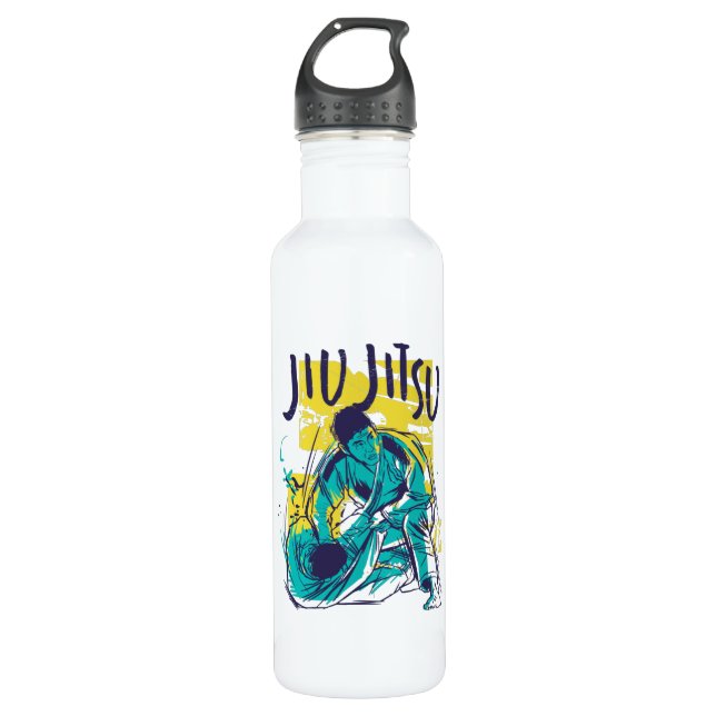 Jiu Jitsu Grunge 710 Ml Water Bottle (Front)