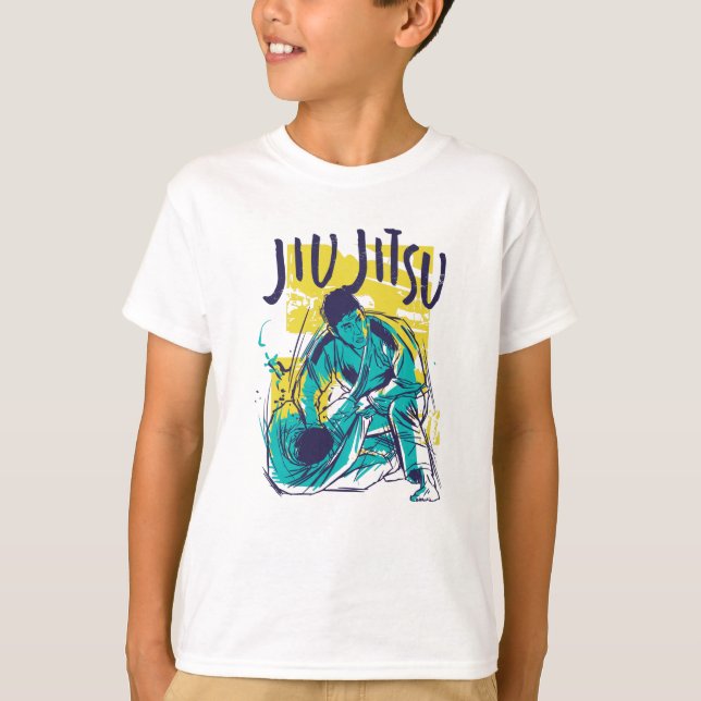 Jiu Jitsu Grunge T-Shirt (Front)