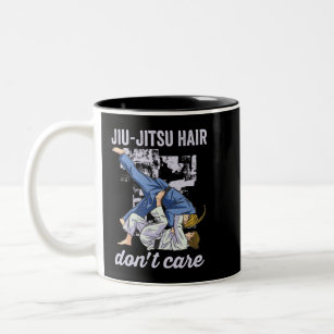 Jiu Jitsu Hair Dont Care Two-Tone Coffee Mug