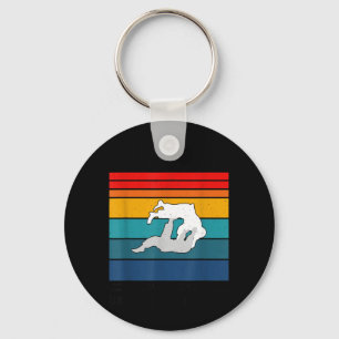 Jiu Jitsu Hug Around Neck Tap Out Grappling Key Ring