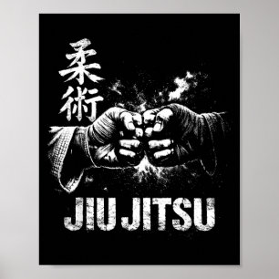 Jiu Jitsu Japanese Judo Martial Arts BJJ Grappling Poster