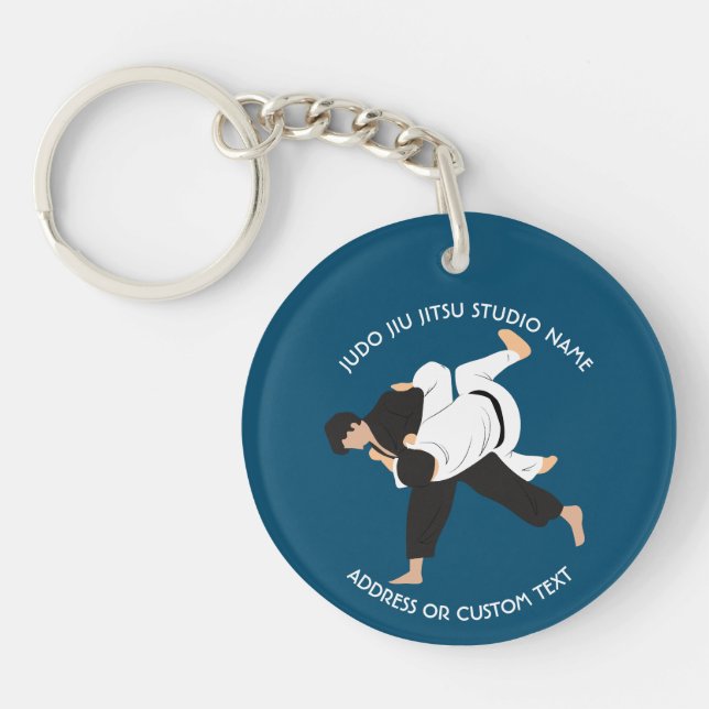 Jiu Jitsu Judo Martial Arts Studio Classic Key Ring (Front)