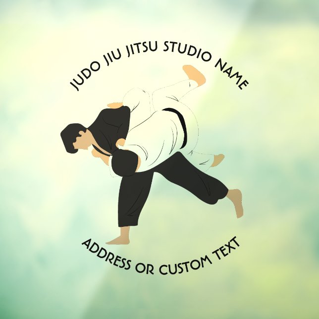 Jiu Jitsu Judo Martial Arts Studio Window Cling (Sheet 3)