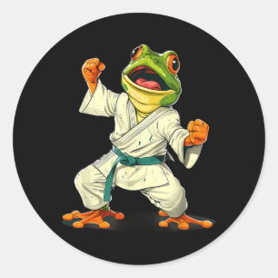 Jiu-Jitsu Judo Toad MMA Martial Arts Taekwondo Classic Round Sticker