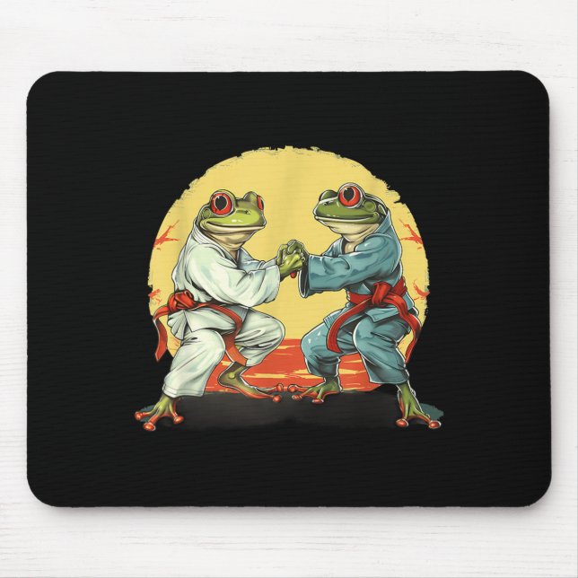 Jiu-Jitsu Kickboxing Judo Toad MMA Martial Arts Mouse Mat (Front)
