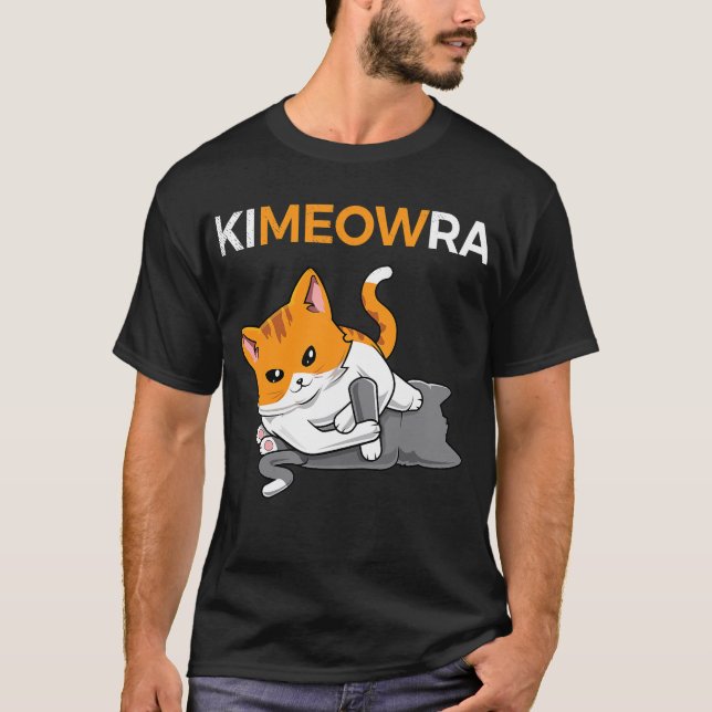 Jiu jitsu Kimura _ Cute Kawaii Cat Funny BJJ  T-Shirt (Front)