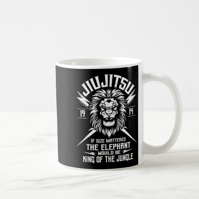 Jiu Jitsu Lion Coffee Mug (Right)
