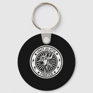 Jiu Jitsu martial arts - Crazy Jiu Jitsu Fighter Key Ring