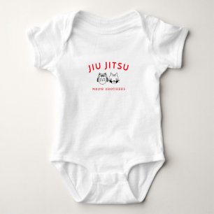 Jiu Jitsu Meow Brothers Baby Bodysuit