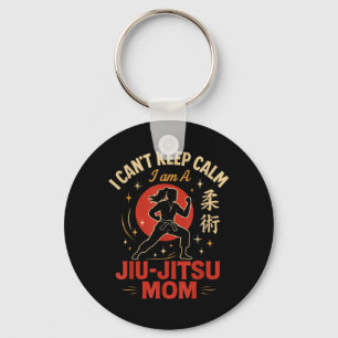 Jiu Jitsu Mum Mother Retro Vintage Cant Keep Calm Key Ring
