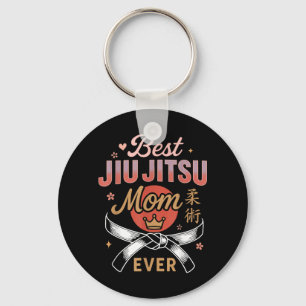 Jiu Jitsu Mum Mother Retro Vintage Jiu Jitsu Mum Key Ring