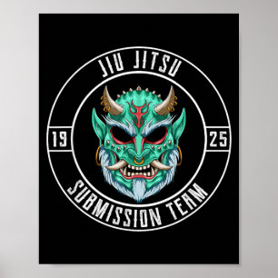 Jiu Jitsu Oni Demon Team - BJJ and Brazilian Jiu Poster