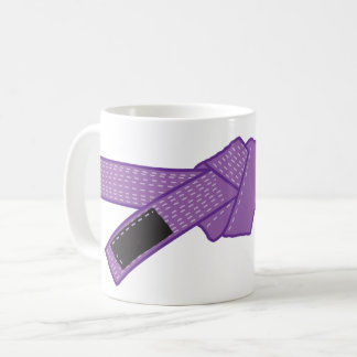 Jiu-jitsu purple belt rank mug