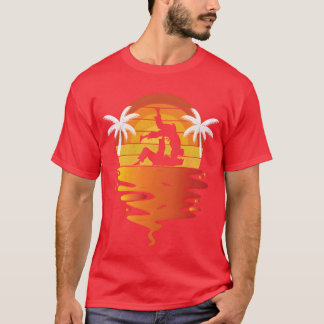 Jiu Jitsu retro sunset 70s vintage Jiu Jitsu frien T-Shirt