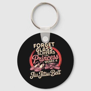 Jiu Jitsu Retro Vintage Forget Glass Slippers This Key Ring