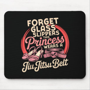 Jiu Jitsu Retro Vintage Forget Glass Slippers This Mouse Mat