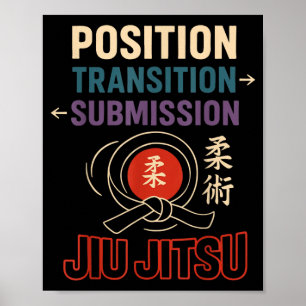 Jiu Jitsu Retro Vintage Single Taken Jiu Jitsu Poster