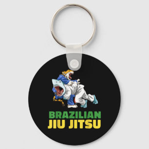 Jiu Jitsu Shark Tiger - Brazilian Jiu Jitsu Key Ring