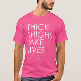 Jiu-Jitsu Shirt - Thick Thighs Take Lives Triangle