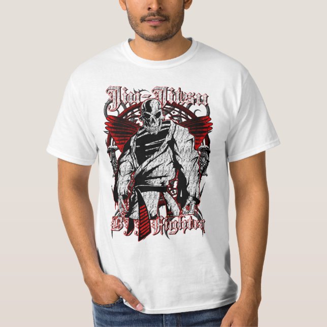 Jiu-Jitsu Skull - 1 T-Shirt (Front)