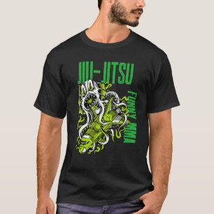 Jiu Jitsu Space Monster, Rocket Ship, Grapple, Mma T-Shirt