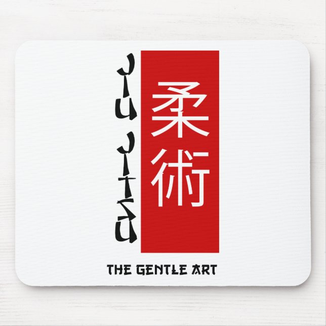 Jiu Jitsu - The Gentle Art Mouse Mat (Front)