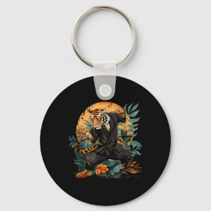 Jiu-Jitsu Tiger Nature Taekwondo Kickboxing Key Ring