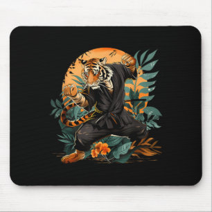 Jiu-Jitsu Tiger Nature Taekwondo Kickboxing Mouse Mat