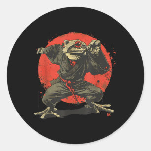 Jiu-Jitsu Toad Judo MMA Kickboxing Taekwondo Classic Round Sticker