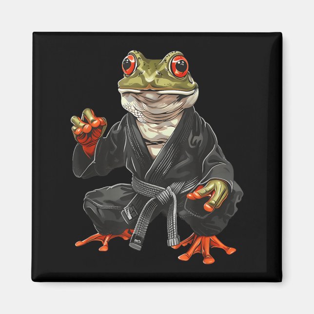 Jiu-Jitsu Toad MMA Kickboxing Martial Arts Magnet (Front)