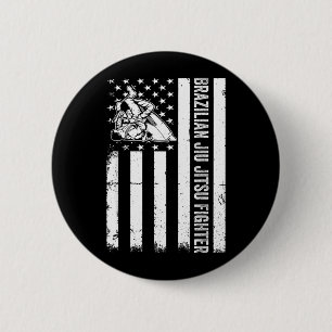 Jiu Jitsu training - Brazilian Jiu Jitsu Fighter 6 Cm Round Badge
