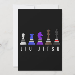 jiu jitsu training   chess, gift  bjj with text. invitation