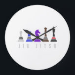 jiu jitsu training   chess, gift  bjj with text. large clock<br><div class="desc">jiu jitsu training   chess,  gift  bjj with text.</div>