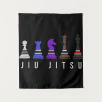 jiu jitsu training chess, gift bjj with text.